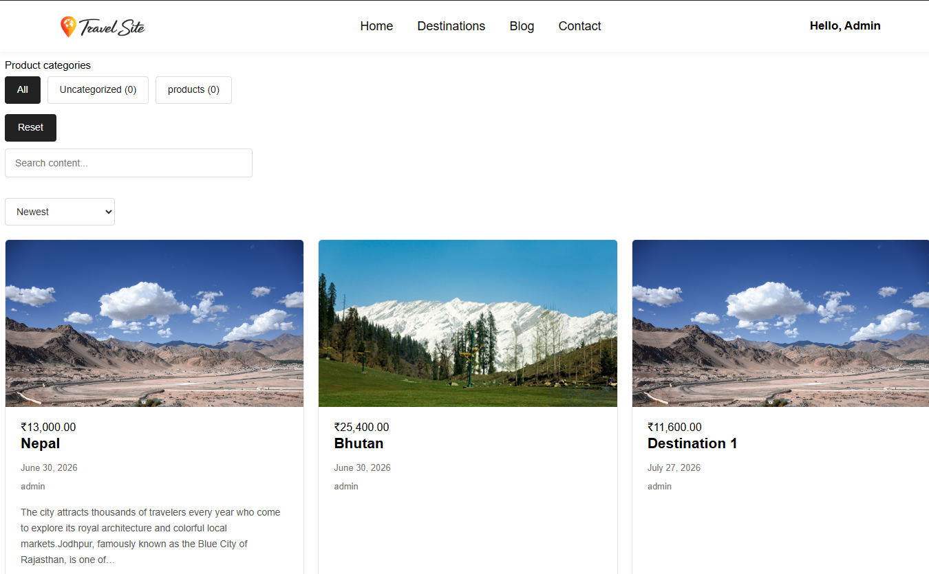 Advanced Dynamic Content Grid