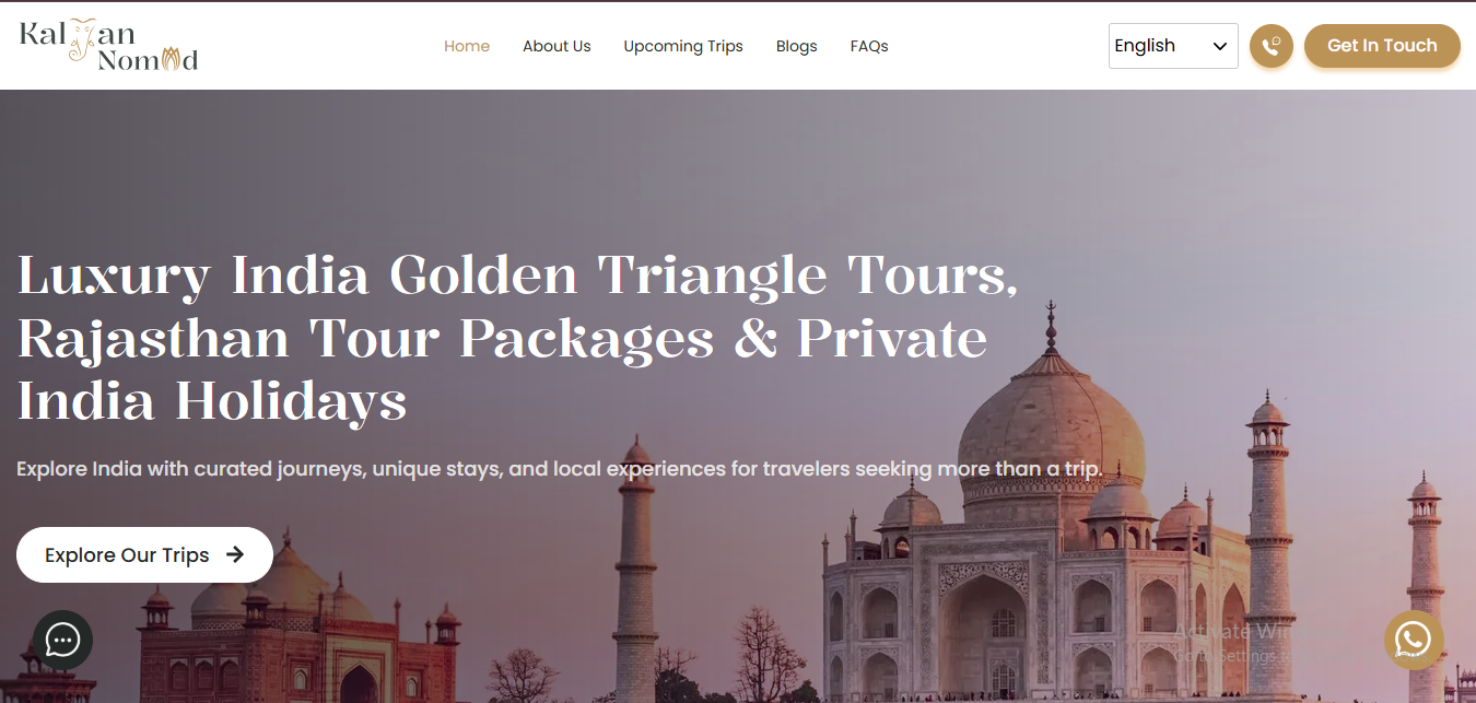Kalyan Nomad website